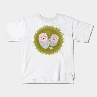 Cuddling hedgehogs Kids T-Shirt